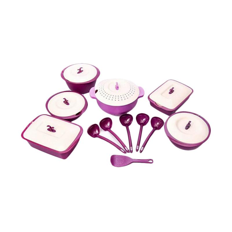 Jual Emerald Asvita Prasmanan Set Wadah Saji - Ungu [6 pcs