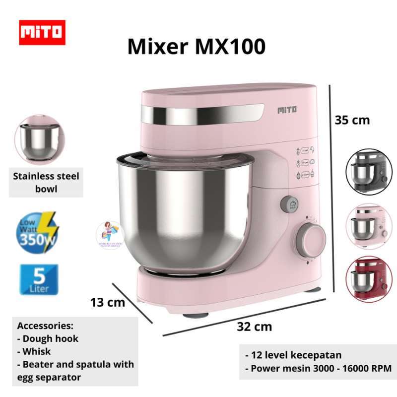 Jual Mixer Mito MX100 Standing Stand Com MX100 Kapasitas Jumbo 5 Liter