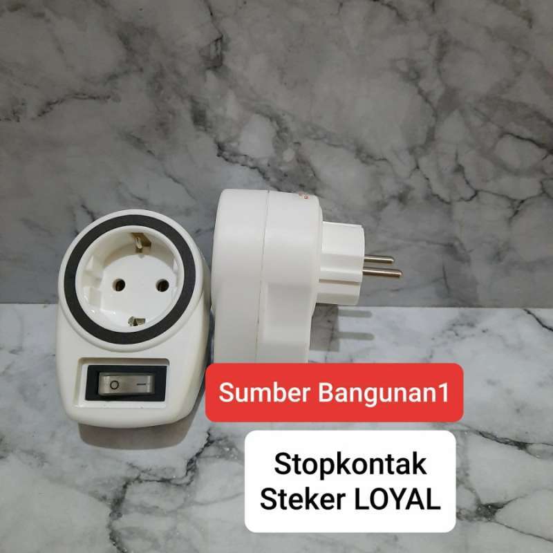 Jual Stop kontak steker LOYAL saklar colokan listrik stopkontak on off ...