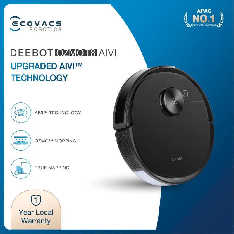 Promo Ecovacs DEEBOT OZMO T8 AIVI Robot Vacuum Cleaner Mopping Mapping