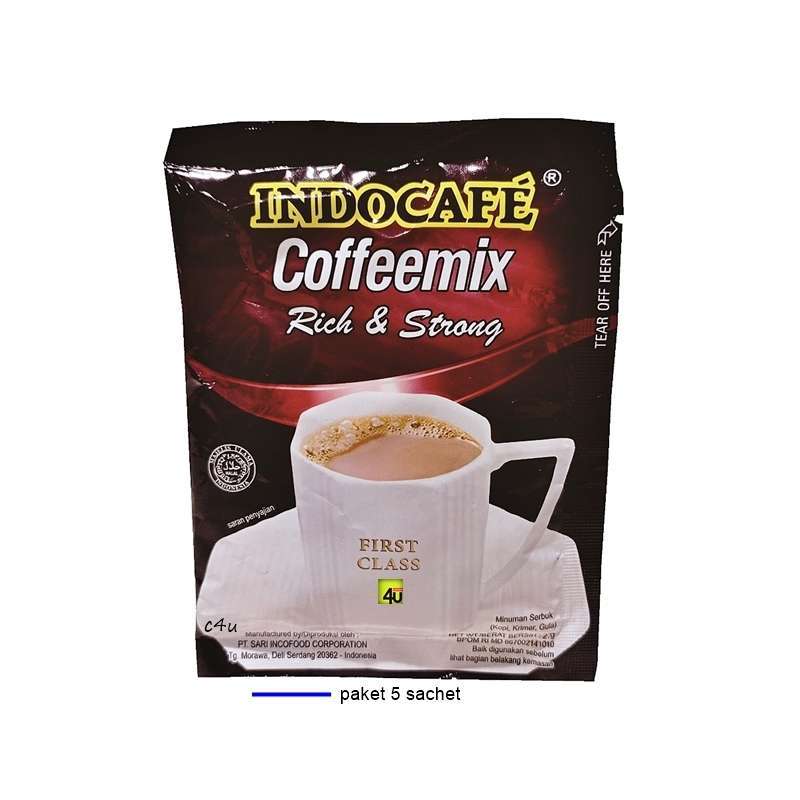 Promo Indocafe Coffeemix Rich And Strong Paket 5 Sachet Diskon 6 Di
