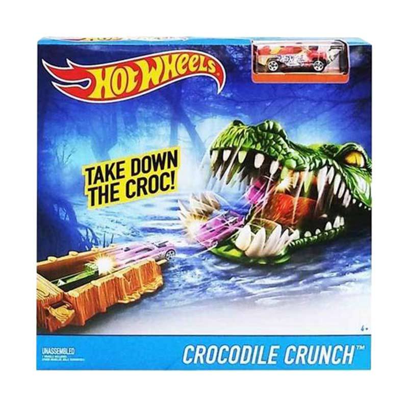 Jual Mattel Hot Wheels Crocodile Crunch Track Set Diecast di Seller