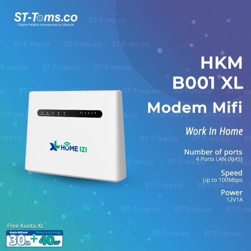 Jual HKM B001 XL Home IZI Modem Wifi 4G Router Unlocked Gsm Free 30 GB