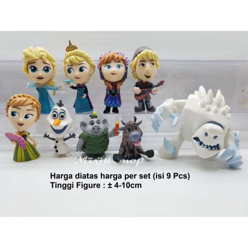 Jual Frozen Chibi Elsa Anna Marshmallow Trolls Isi 9 Action Figure di ...