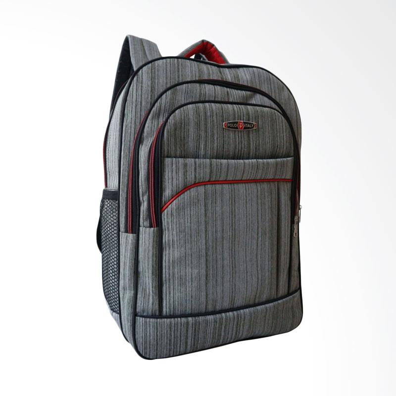 Jual POLO Cordura Tas Ransel Laptop Kerja Sekolah - Grey