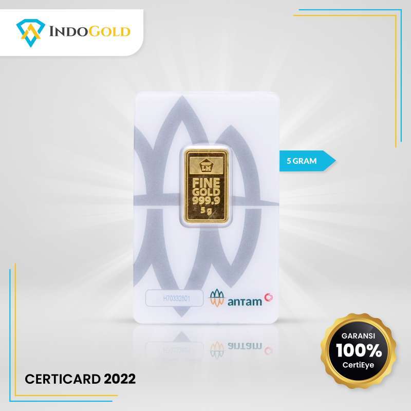 Promo Antam Emas Logam Mulia with Certificate [5 g/Garansi Uang Kembali
