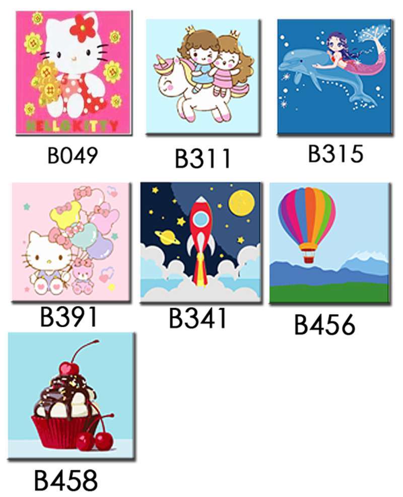 Jual Promo Cute View Roket Hello Kitty Cake Paint By Number Painting By