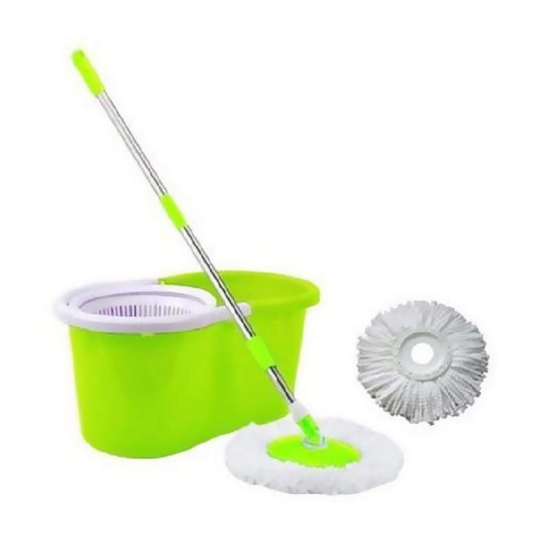 Jual Toala Konsolidate Order Spin Mop Alat Pel Lantai - Green Off White