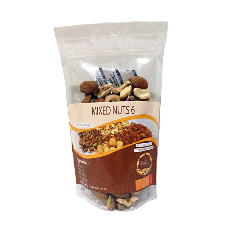 Jual Natural Food Mixed Nuts 6 Kacang [100 g] Online