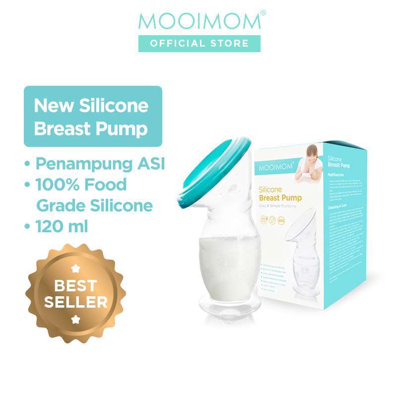 Promo Silicone Breast Pump Penampung ASI Silikon MOOIMOM Diskon 34