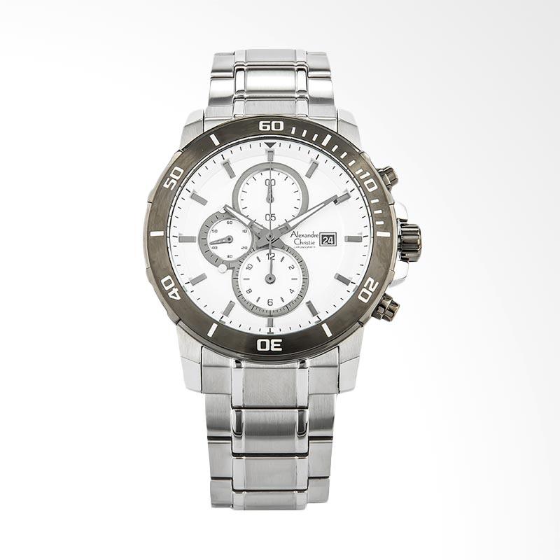 jual alexandre christie jam tangan pria silver ac 6473 jual alexandre christie jam tangan pria silver ac 6473