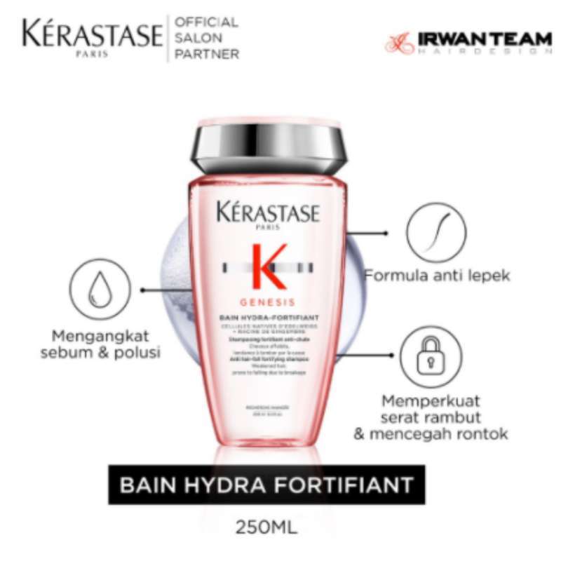 Jual Kerastase Shampoo Rambut Rontok Patah Bain Genesis Hydra 250ml ...