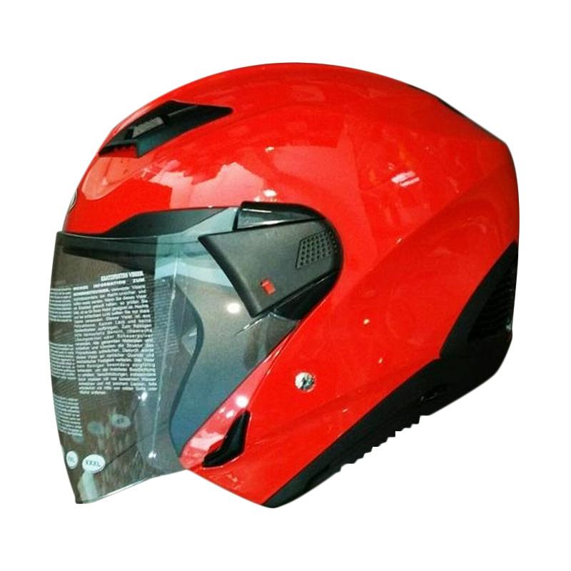 Jual Zeus ZS-611 Solid Helm Half Face - Red Online - Harga