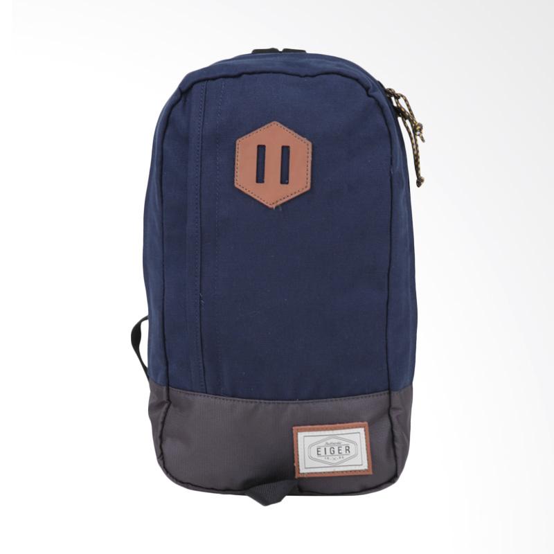 jual eiger ls diario canvas sling tas pria navy 7 l jual eiger ls diario canvas sling tas pria navy 7 l