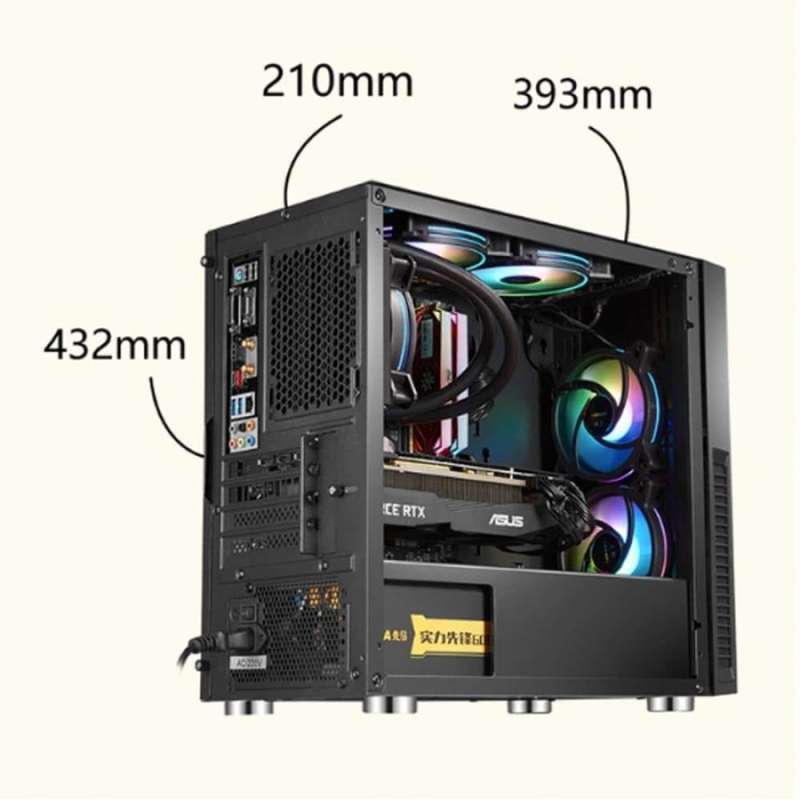 Jual Armaggeddon Tesseract Core 2 See Thru Side Panel Micro Atx Pro ...