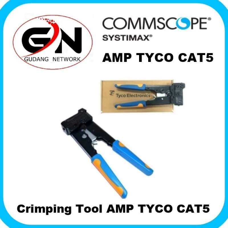 Jual Premium AMP TYCO COMMSCOPE Tang Crimping Tool RJ45 Cat5 Original