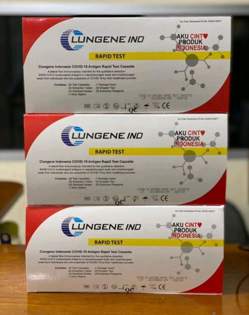 Promo Antigen Clungene Indonesia 25 Test Kit AKD Diskon 50 di Seller