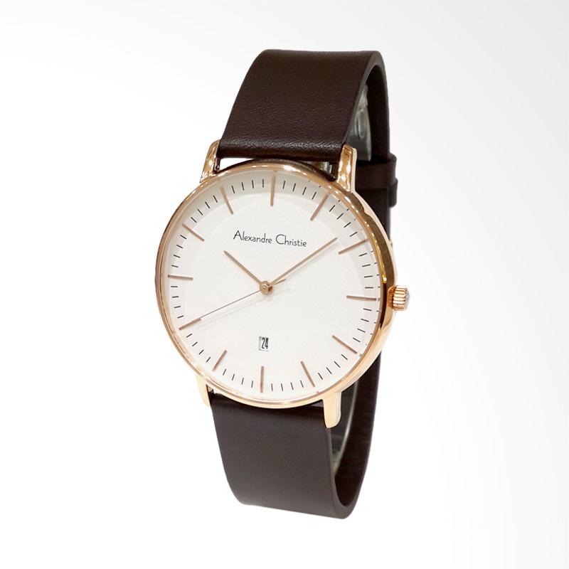 Jual Alexandre Christie 8420MDLRGSL Leather Strap Jam 