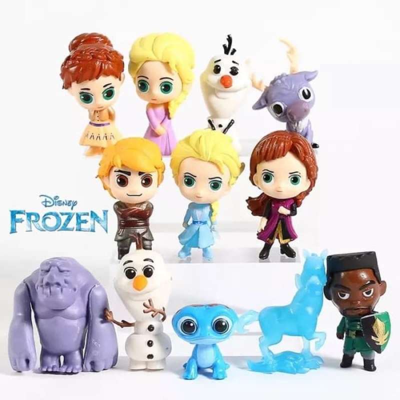 Jual Action Figure Frozen 2 Princess Elsa Anna Set 12 Topper Cake ...