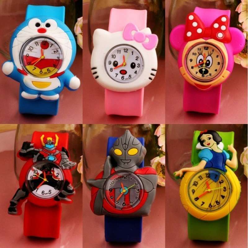 Jual Jam Tangan Anak Digital Karakter Superhero dan Kartun Luci Murah