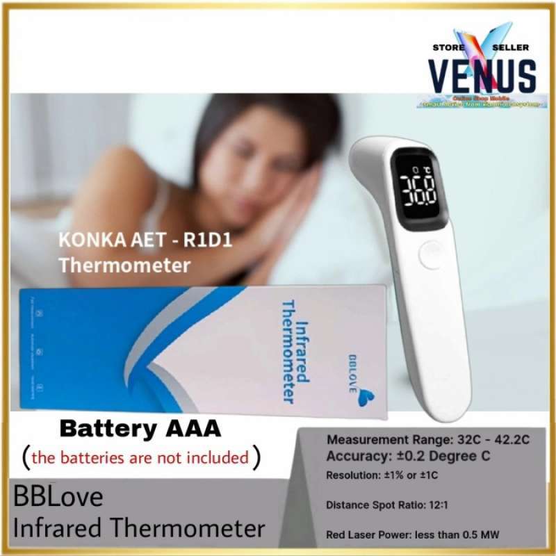 Jual BBLOVE Thermometer AETR1D1 Infrared Non Contact Suhu Tubuh