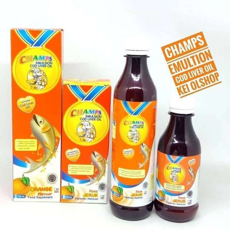 Promo CHAMPS EMULSION Cod Liver Oil 350 ML PROMOSI Diskon 27 di Seller