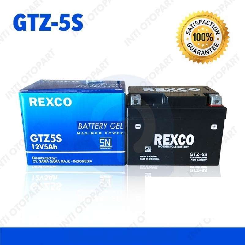 Promo accu aki motor AGM 5S REXCO Diskon 27% di Seller Insta_Store