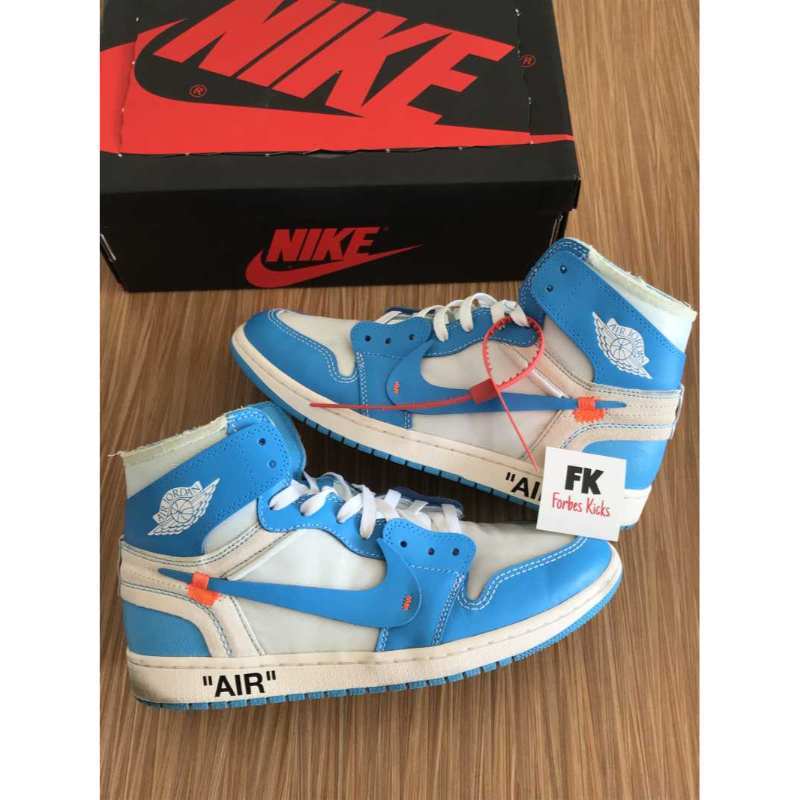 Jual Air Jordan 1 Retro High UNC University Blue Off White OffWhite di Seller Forbes Kicks