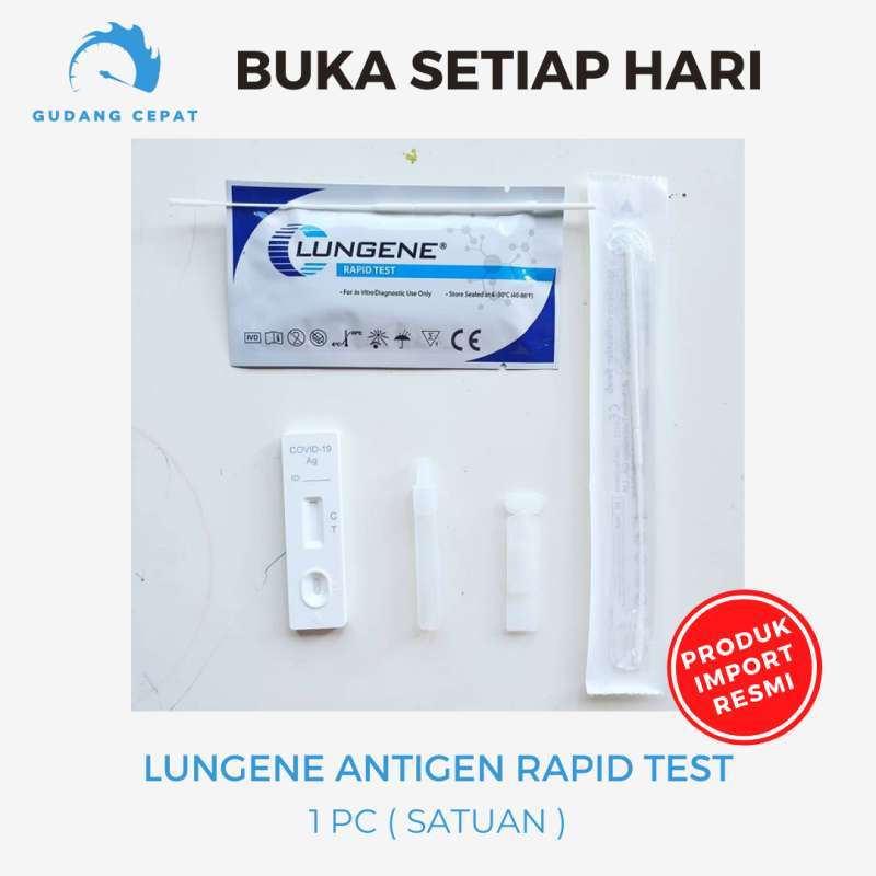 Jual Alat Test Swab Antigen Hidung Original Blue Satuan 1 pcs Nasal