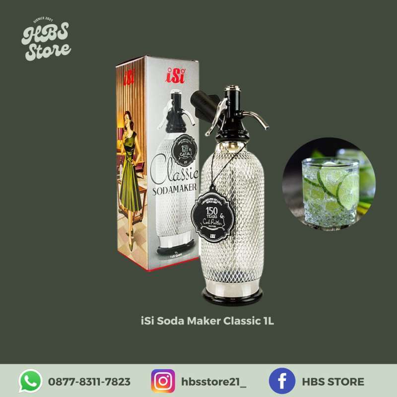 Jual iSi Soda Maker Classic 1L Original Made in Austria di Seller HBS STORE Cikini, Kota