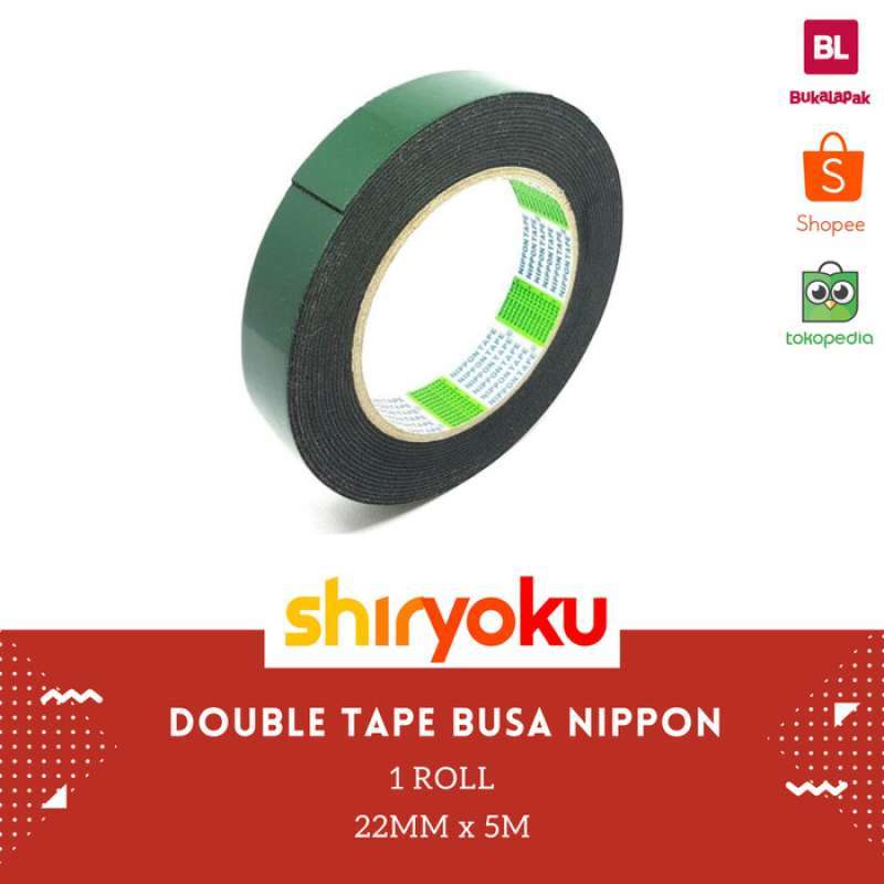 Jual Nippon Double Tape Foam 1 Inch x 5m Double tape hijau busa 3M di