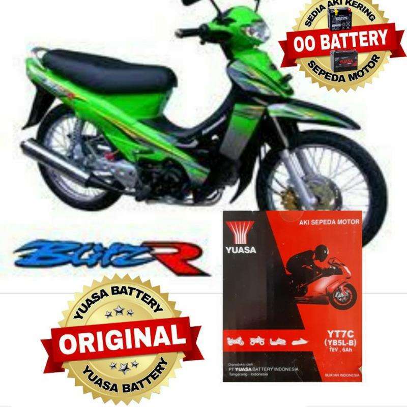 Jual Aki Kering Motor KAWASAKI Blitz R Merk Original Yuasa Yt7C (Yb5L-B