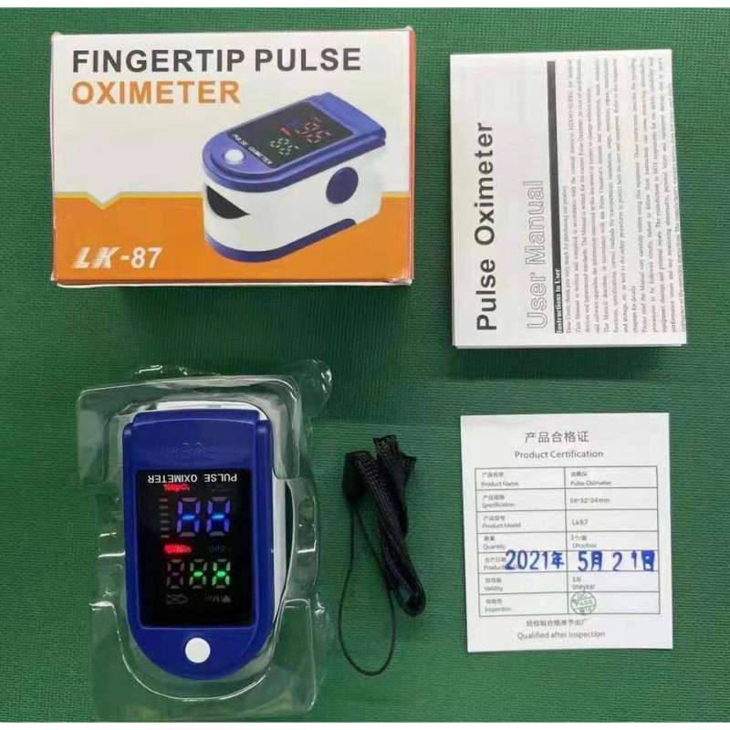 Jual OXIMETER FINGERTIP PULSE LK87 AB88 Alat Ukur Kadar Oksigen