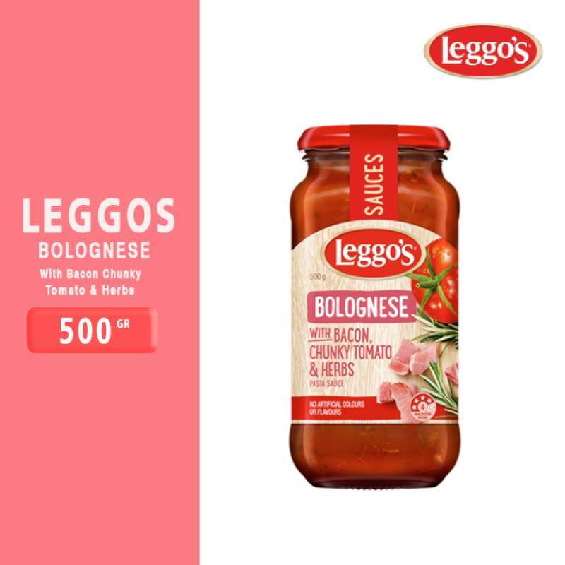 Jual Leggos Pasta Sauce Bolognese with Bacon, Chunky Tomato & Herbs 500gr di Seller Leggo's