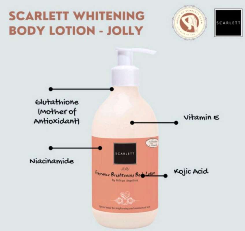 Jual Scarlett Fragrance Brightening Body Lotion Jolly di Seller