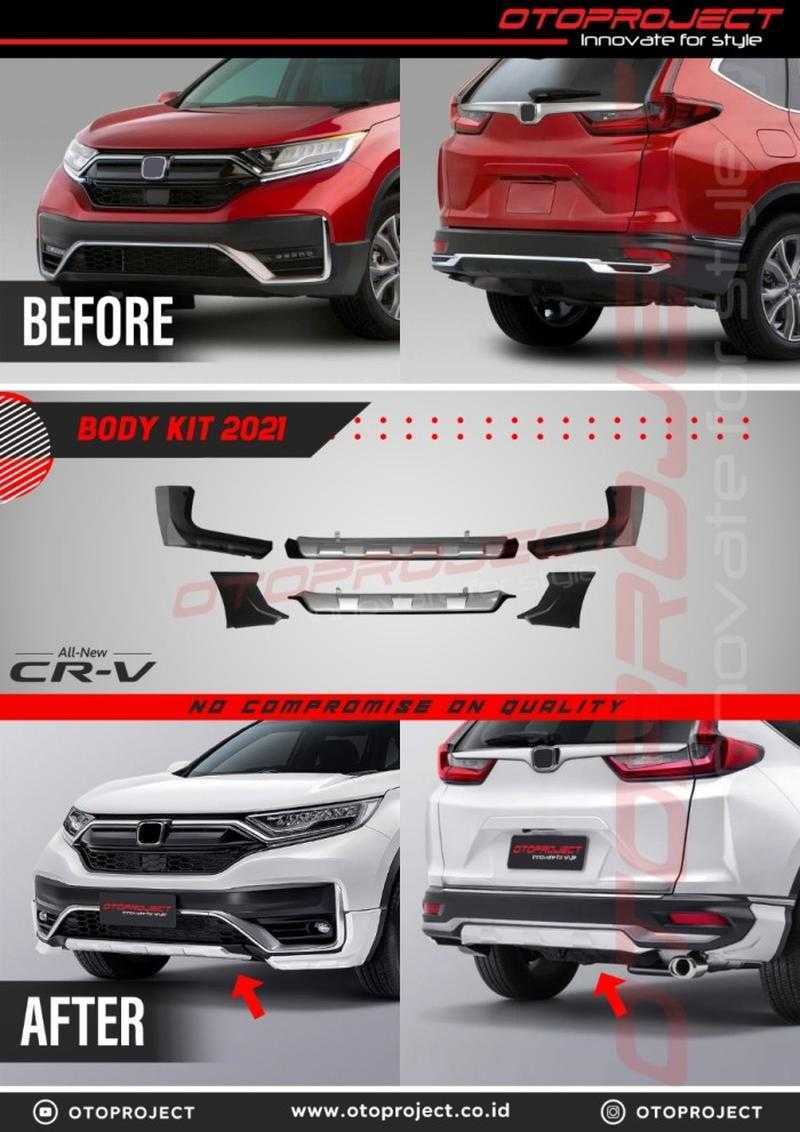 Jual Otoproject Body Kit for CRV Turbo Modulo 2021 Facelift CHROME di