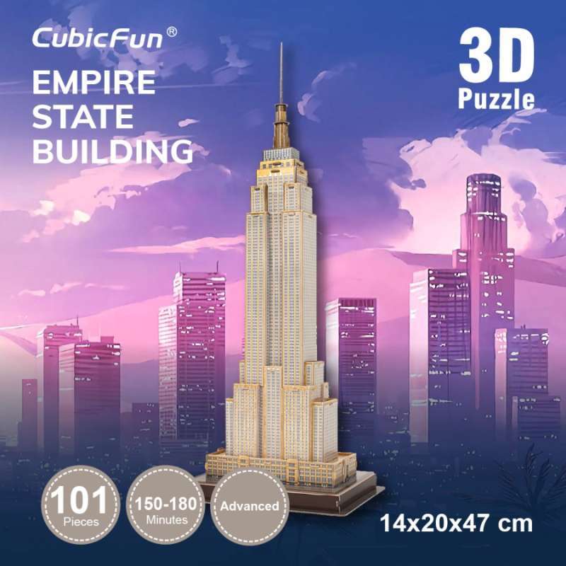 Jual CUBICFUN Empire State Building L MC048h 3D Puzzle di Seller