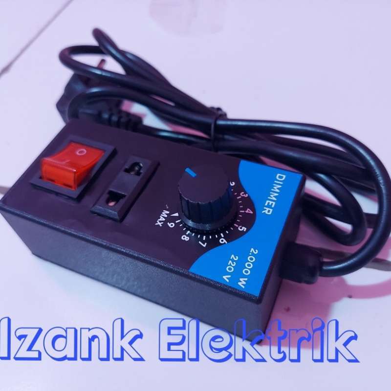 Promo Dimmer AC 2000W Peredup Lampu Pengatur Kecepatan Motor Gerinda Diskon 10 di Seller Izank