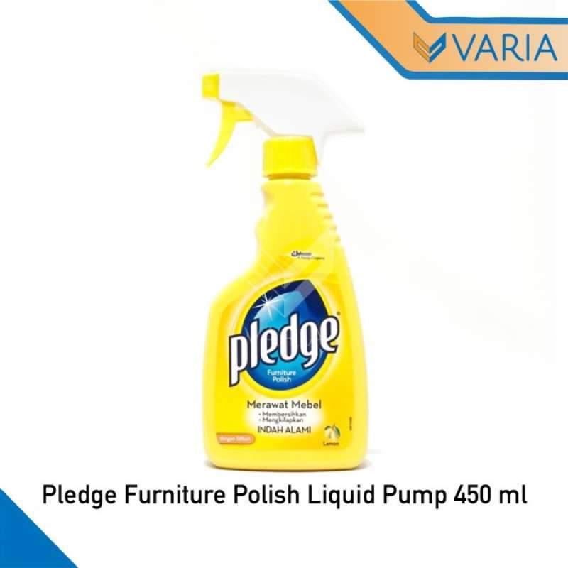 Jual Pledge Furniture Polish Liquid Pump 450 ml Pengkilap Kayu Cair di