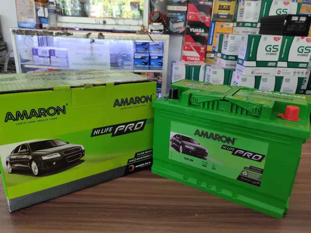 Promo AKI MOBIL TOYOTA FORTUNER DIESEL AMARON GO KERING DIN 84 12V 84AH