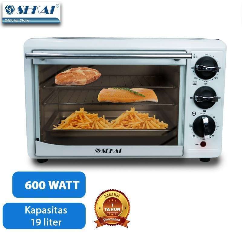 Promo Electric Oven Hemat Listrik 19 Liter Low Watt 600 Watt Sekai OV190 Diskon 5 di Seller