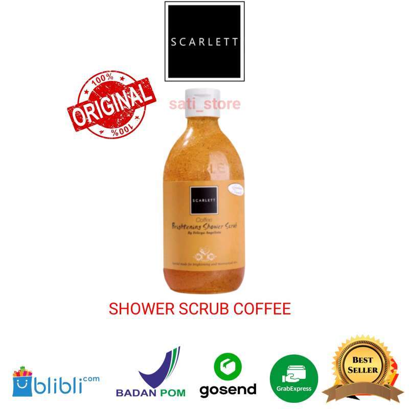 Jual SCARLETT SCARLETT BRIGHTENING SHOWER SCRUB COFFEE VARIAN COFFEE