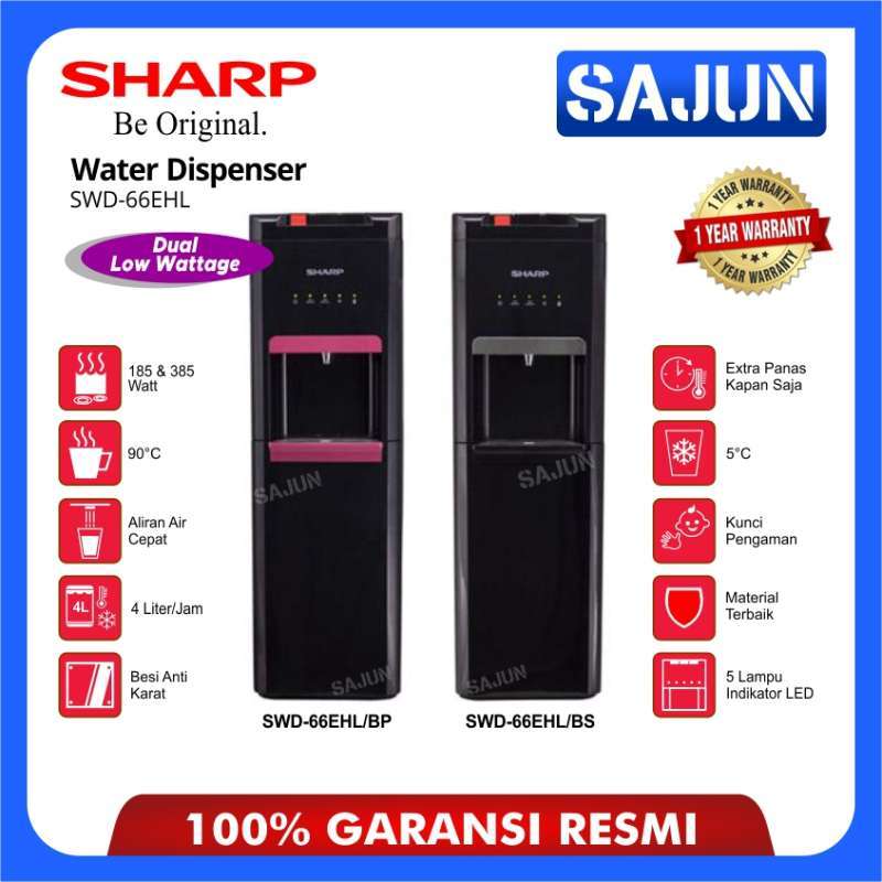 Jual Sharp Water Dispenser SWD66EHL Dispenser Air Galon Bawah SWD66EHL