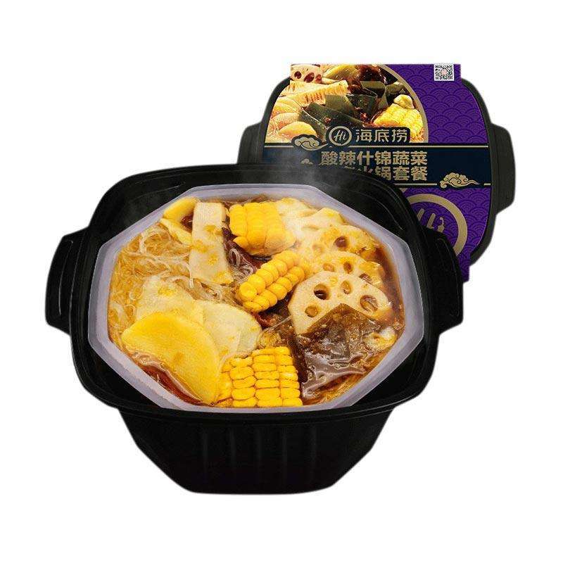 Jual Haidilao SelfHeating Hot Pot Hot and Sour Assorted Vegetables Instant Hot Pot Fast Food