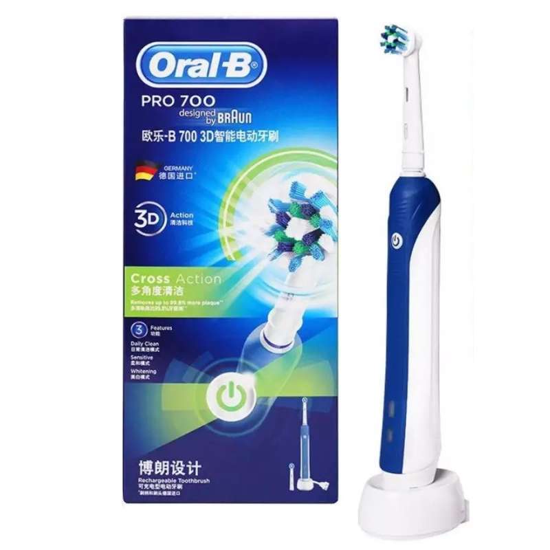 Jual ORAL B PRO 700 Electric Toothbrush 3 Mode Sikat Gigi Elektrik