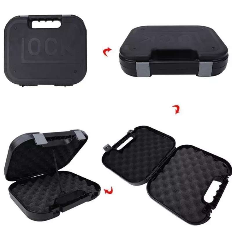 Jual Kotak Pistol Glock Handgun Gear Box Gun Tactical Case Padded
