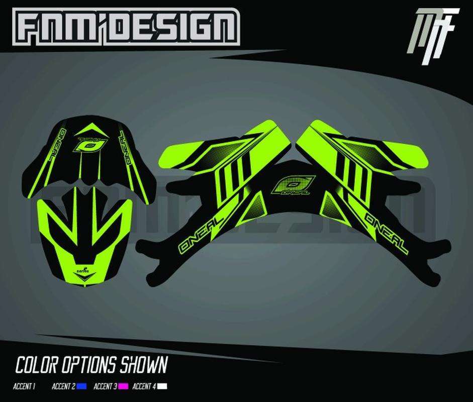 Jual Decal Sticker Helm for Kawasaki KLX 150 di Seller FNM'DESIGN