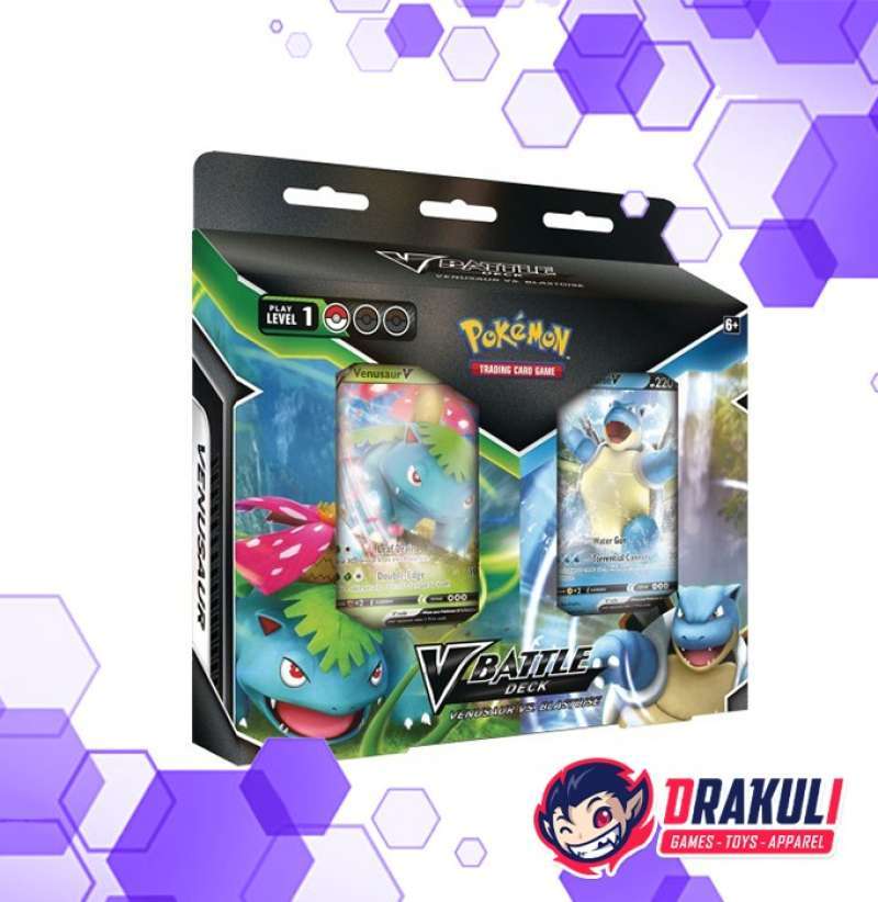 Jual TCG Pokemon V Battle Deck Bundle Venusaur VS. Blastoise di