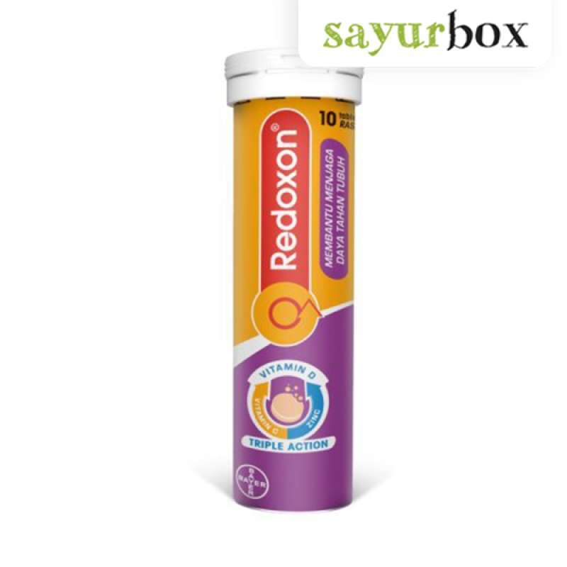 Jual Redoxon Vitamin C plus Zinc Rasa Blackcurrant isi 10 Tablet 1 pack
