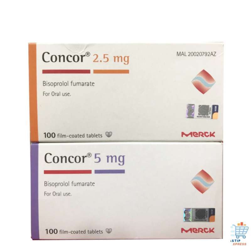 Jual CONCOR 2.5mg - 5mg 100 Tablets, Warna 5 mg di Seller JastipXpress